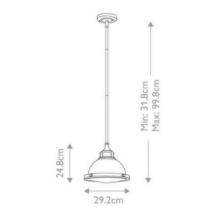Lampe de plafond Amelia S
