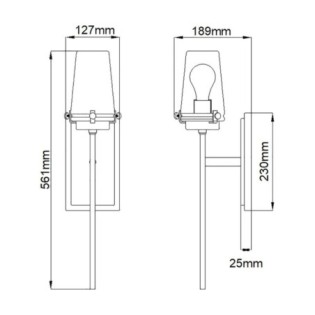 Aplique murale pour salles de bains Alton - Elstead - Lampes.es