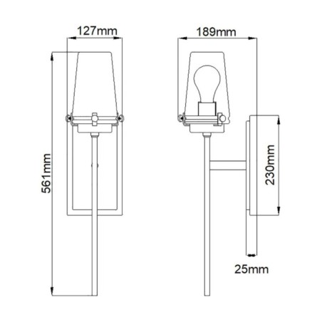 Aplique murale pour salles de bains Alton - Elstead - Lampes.es