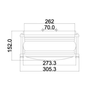 Plafonnier de plafond Ashland Bay (2 lumières)