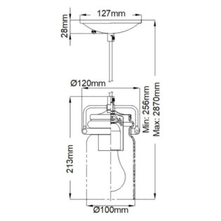 Lampe de plafond Brinley