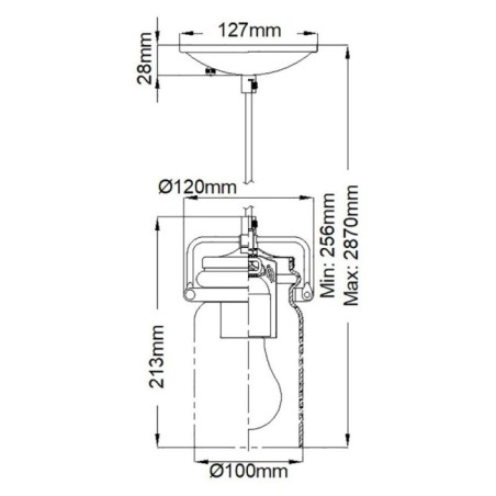 Lampe de plafond Brinley