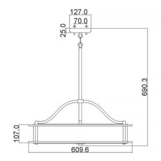 Lampe de plafond Emory (4 lumières)