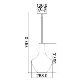 Lampe de plafond Everly S