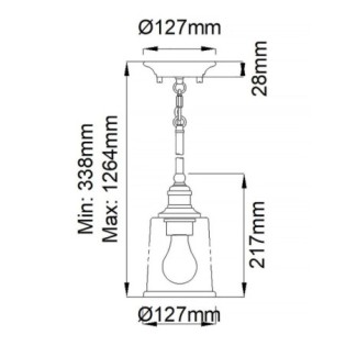 Lampe de plafond Waverly