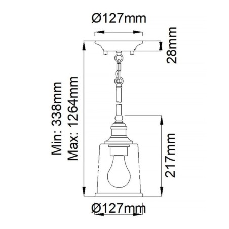 Lampe de plafond Waverly