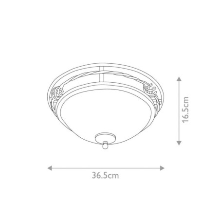 Plafonnier Pembroke (2 lumières)