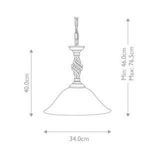 Lampe de plafond Pembroke