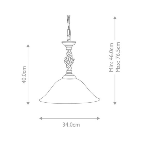Lampe de plafond Pembroke