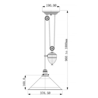 Lampe de plafond Provence
