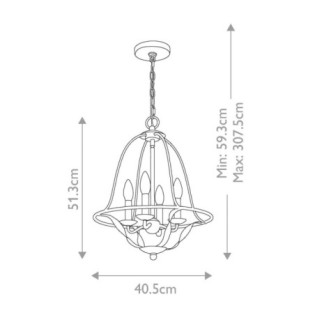 Lampe de plafond Bradbury (4 lumières)