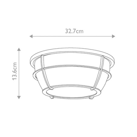 Plafonnier Chance (2 lumières)