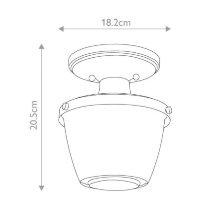 Plafonnier de plafond Dublin