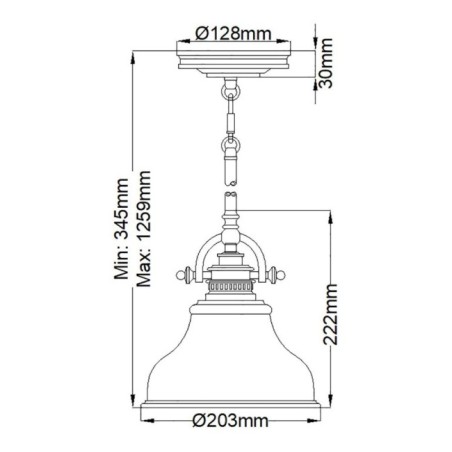Lampe de plafond Emery S