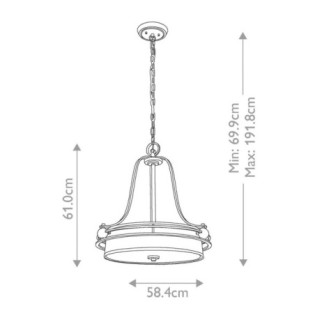 Lampe de plafond Gotham (4 lumières)
