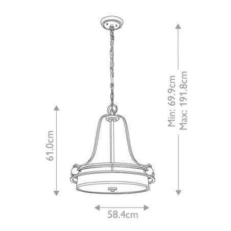 Lampe de plafond Gotham (4 lumières)