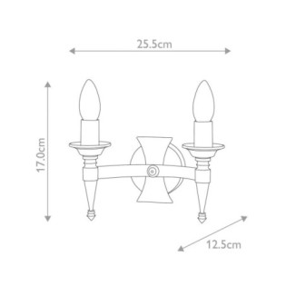 Applique murale Saxon (2 lumières)