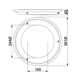Plafonnier LED Welland (25W)