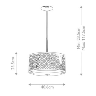 Lampe de plafond Ziggy (2 lumières)