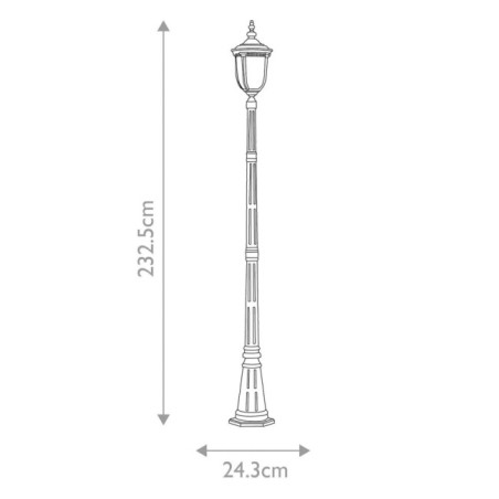 Lampadaire extérieur Cleveland