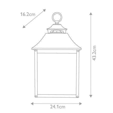 Applique murale d'extérieur Galena (2 lumières)