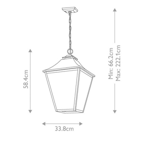 Suspension extérieure Galena (4 lumières)