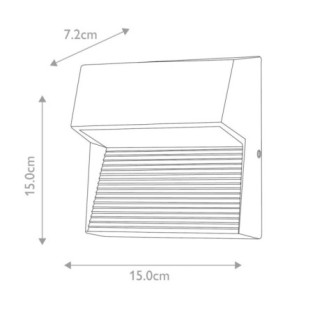 Applique murale extérieur LED Freyr (6W)
