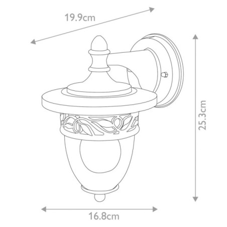 Applique murale d'extérieur Burford