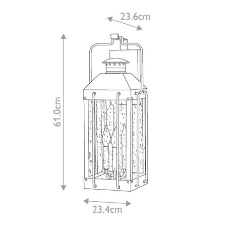 Applique murale extérieur Fitzgerald (3 lumières)