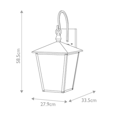Applique murale d'extérieur Huntersfield (3 lumières)