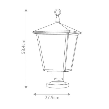 Trellis Piédestal extérieur (3 lumières)