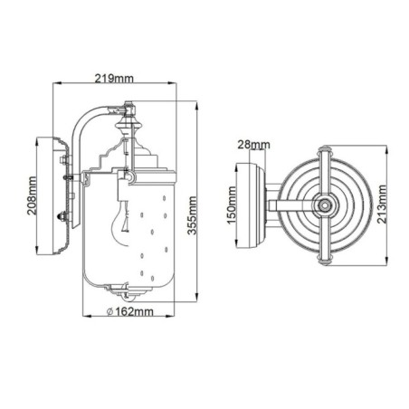 Applique murale d'extérieur Willoughby