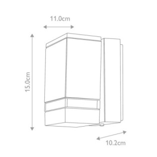 Applique murale extérieur LED Jannik (3,8 W)