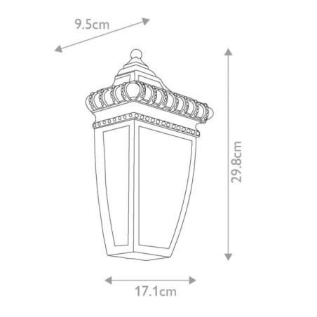 Applique murale d'extérieur Venetian Rain