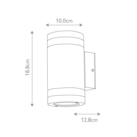 Applique murale extérieur Magnus (2 lumières)