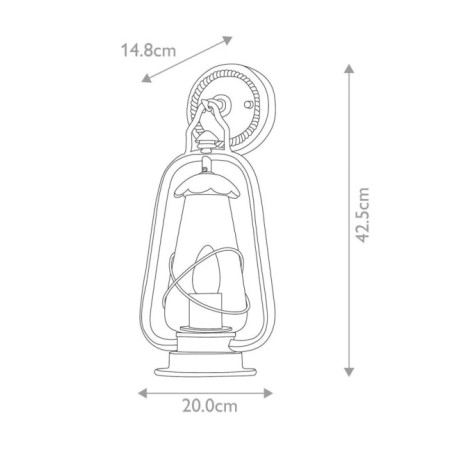 Applique murale d'extérieur Miners