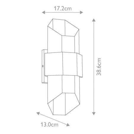 Applique murale extérieur LED Chasm (5,5W)