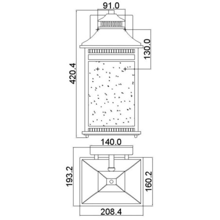 Applique murale extérieur Livingston (3 lumières)