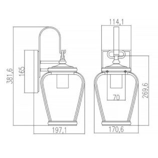 Applique murale d'extérieur...