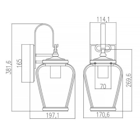 Applique murale d'extérieur Province