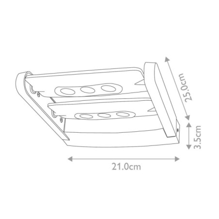 Applique murale extérieur LED Sigmund (6x3W)