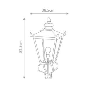 Lampadaire extérieur Wilmslow