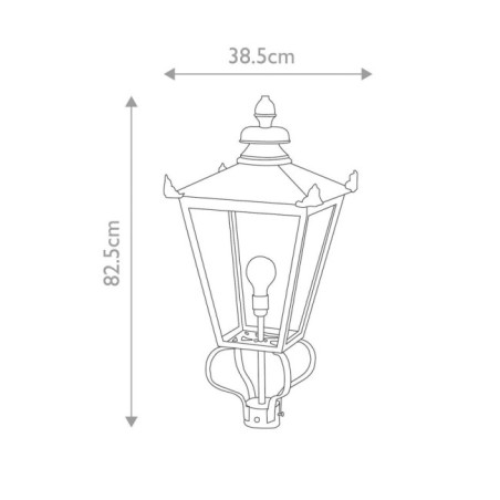 Lampadaire extérieur Wilmslow