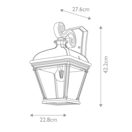 Applique murale d'extérieur Bayview L