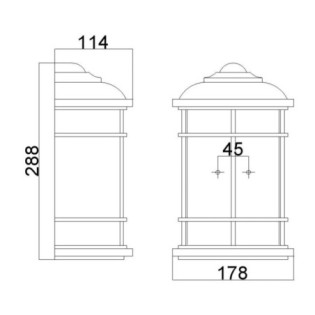 Applique murale d'extérieur...