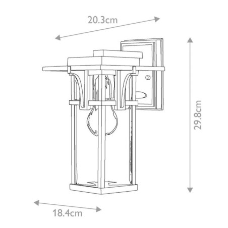 Applique murale d'extérieur Manhattan S