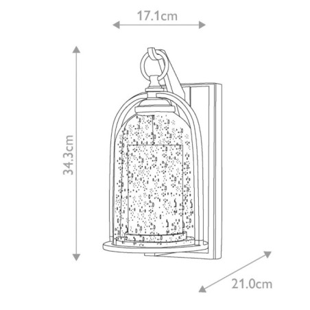 Applique murale d'extérieur Quincy S