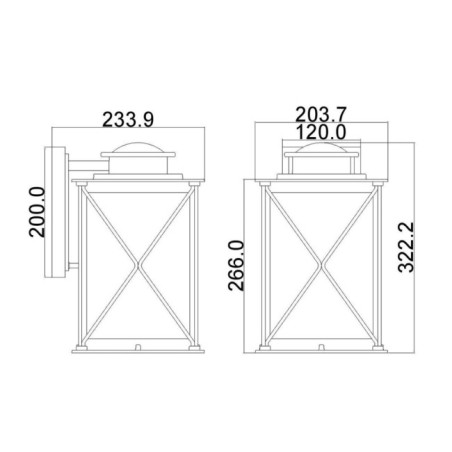 Applique murale d'extérieur Argyle M