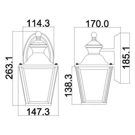 Applique murale d'extérieur Bay Shore S