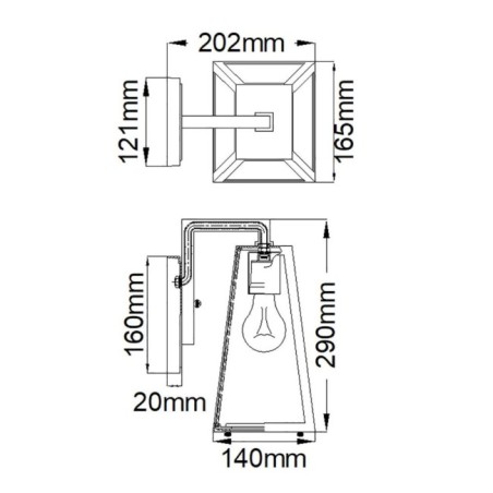 Applique murale d'extérieur Delison S